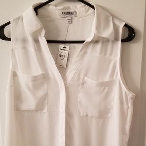 Express sleeveless dress shirt
